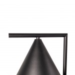 Studio floor lamp in metal with a sanded black finish