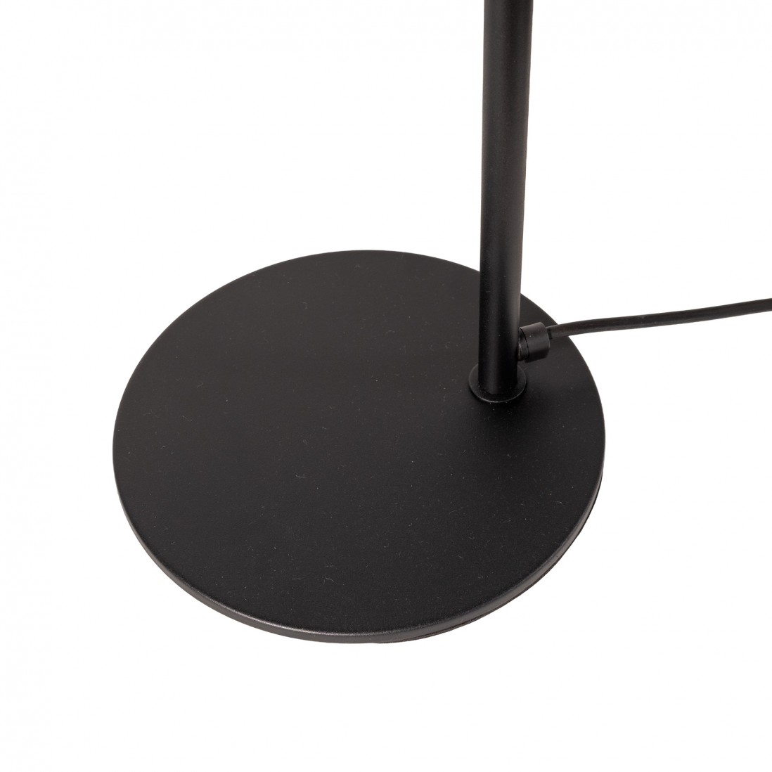 Studio floor lamp in metal with a sanded black finish