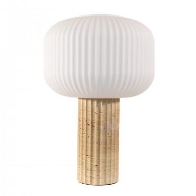 Solene marble and glass table lamp