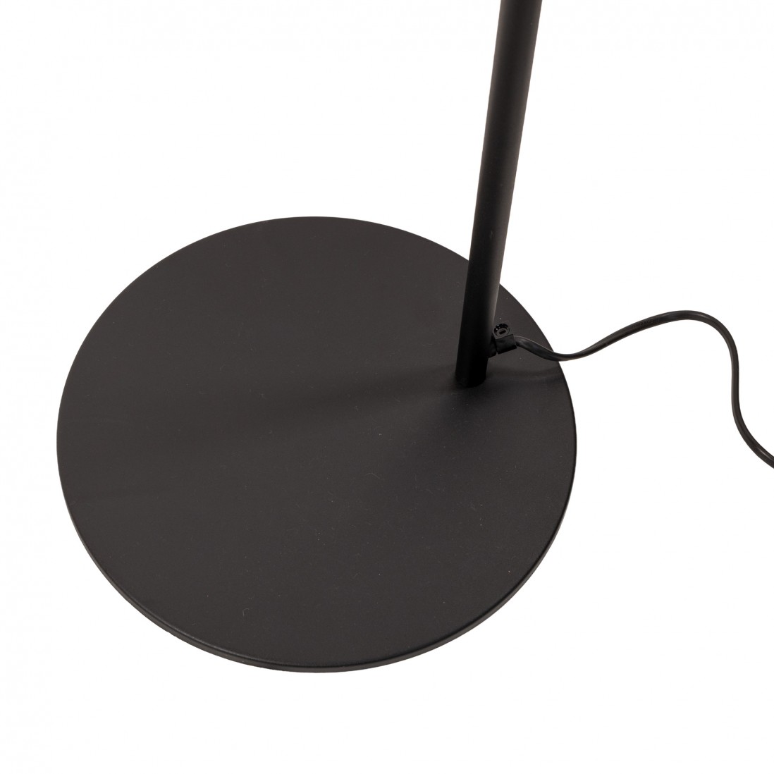 Studio table lamp in metal with a sanded black finish
