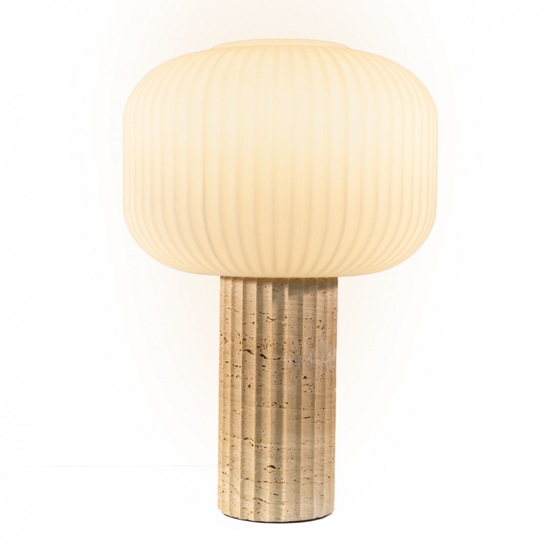 Solene marble and glass table lamp