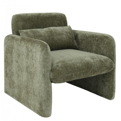 Rubicon armchair in dry green chenille