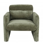 Rubicon armchair in dry green chenille