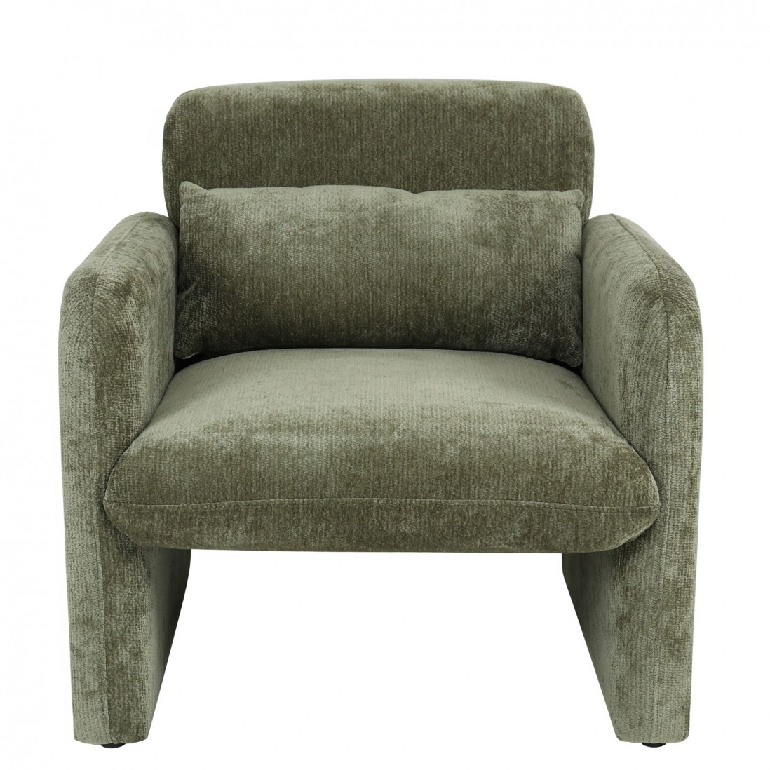 Rubicon armchair in dry green chenille