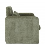 Rubicon armchair in dry green chenille