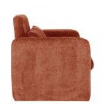Rubicon armchair in orange/terracotta chenille