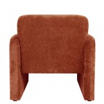 Rubicon armchair in orange/terracotta chenille