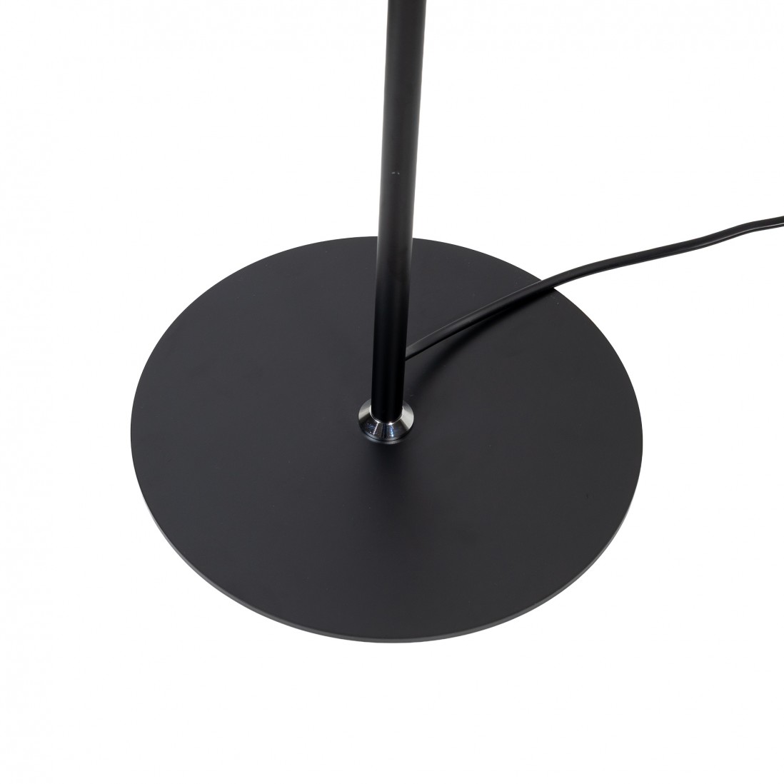 Pip black LED floor lamp, dimmable and adjustable