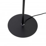 Pip black LED floor lamp, dimmable and adjustable