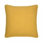 Emmy cushion mustard yellow double-sided with floral print 50 x 50 cm