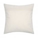 Casablanca cotton cushion with green palm tree embroidery detail  40 x 40 cm