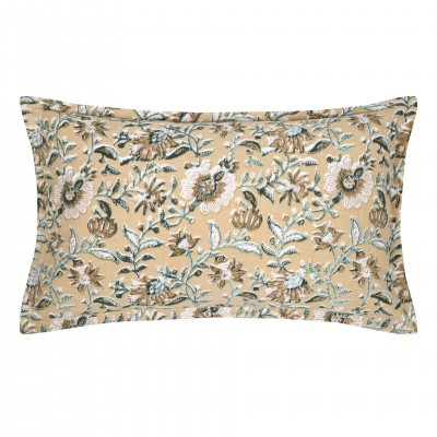 Shana cotton cushion with multicolor floral pattern 30 x 50 cm