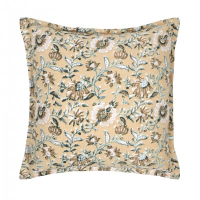 Shana cotton cushion with multicolor floral pattern 45 x 45 cm