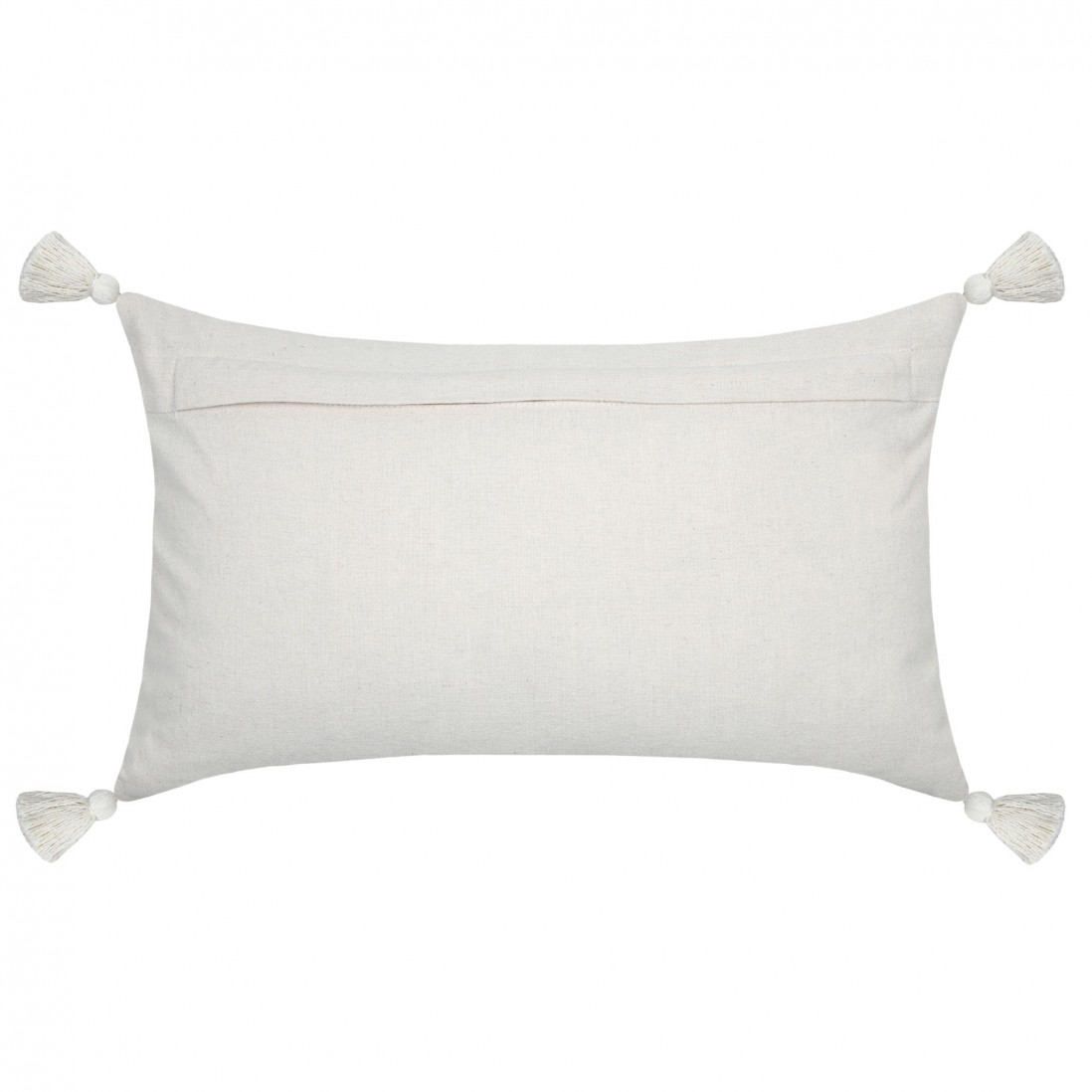 Balma cushion in ecru with embroidery geometric pattern 30 x 50 cm