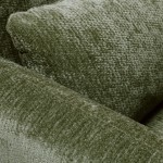 Rubicon armchair in dry green chenille
