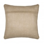 Almofada Cambodge 002 com motivos tropicais verde em algod�o e juta 50 x 50 cm