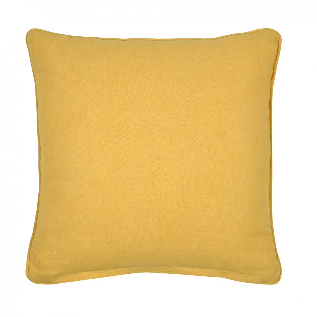 Almofada Moata 008 dupla face com padr�o amarelo 40 x 40 cm