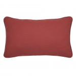 Red and white Maota Summer  cushion with embroidery letters 30 x 50 cm
