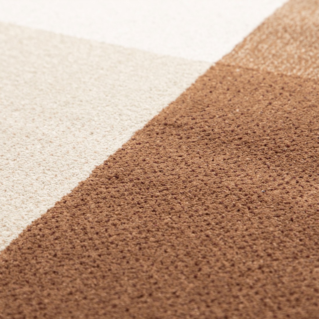 Geometric area rug Corfu 57706 in beige brown and blue