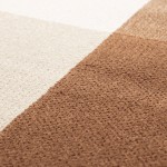 Geometric area rug Corfu 57706 in beige brown and blue