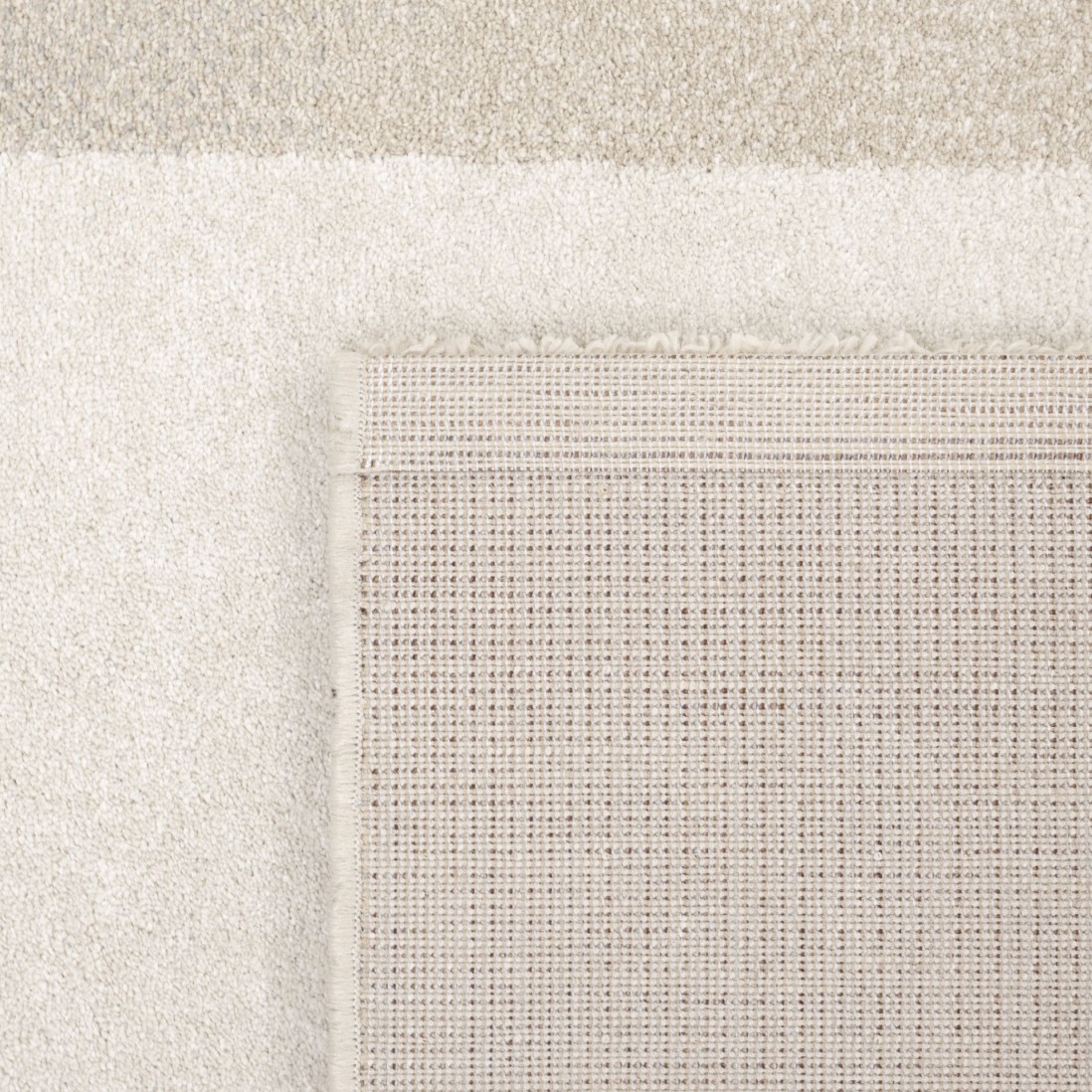 Geometric area rug Corfu 57706 in beige brown and blue
