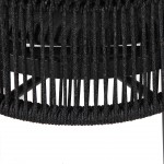 Stackable outdoor chair Trebbia brown in rope and aluminum