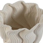White ceramic 3D jar 845 26 cm