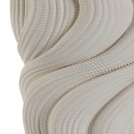 White ceramic 3D jar 845 26 cm