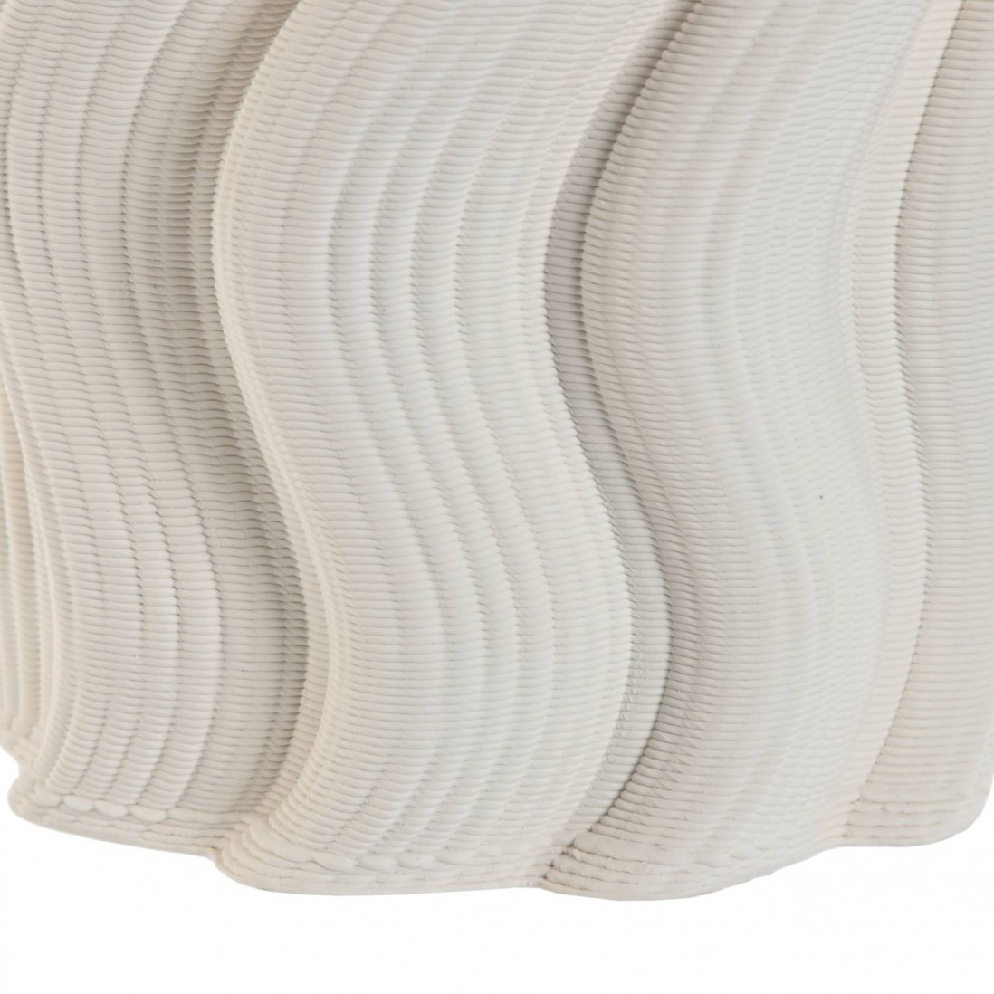White ceramic 3D jar 845 26 cm
