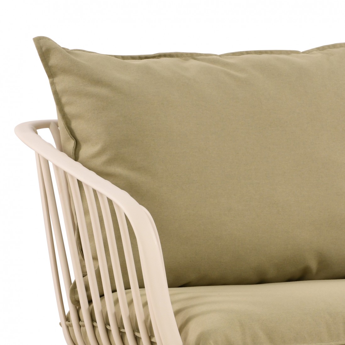 Piave garden set with 2 seater sofa + 2 armchairs and cream coffee table