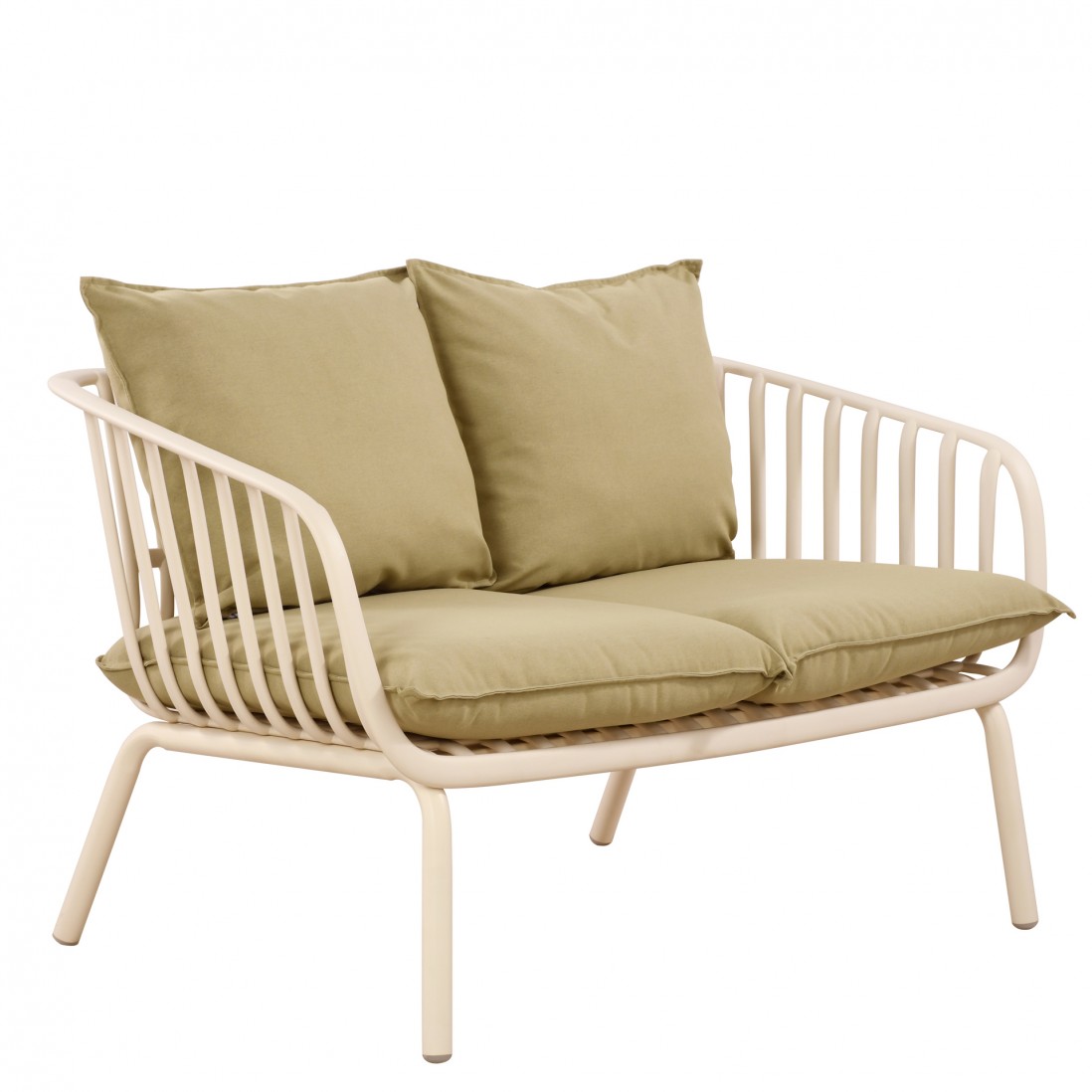 Piave garden set with 2 seater sofa + 2 armchairs and cream coffee table