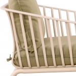 Piave garden set with 2 seater sofa + 2 armchairs and cream coffee table