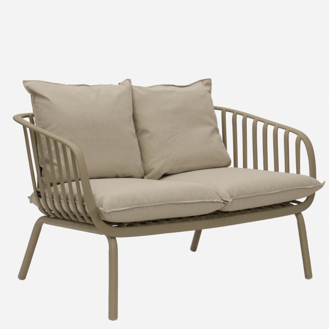 Piave garden set with 2 seater sofa + 2 armchairs and gray coffee table
