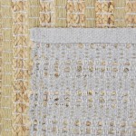 Area Rug Natural Jute in jute and wool beige color 002