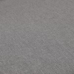 Velino chair in gray fabric with steel legs finished in black