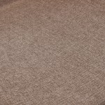 Velino chair in brown fabric with steel legs finished in brown