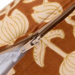 Cushion 640 in cotton with terracotta floral pattern 30 x 50 cm