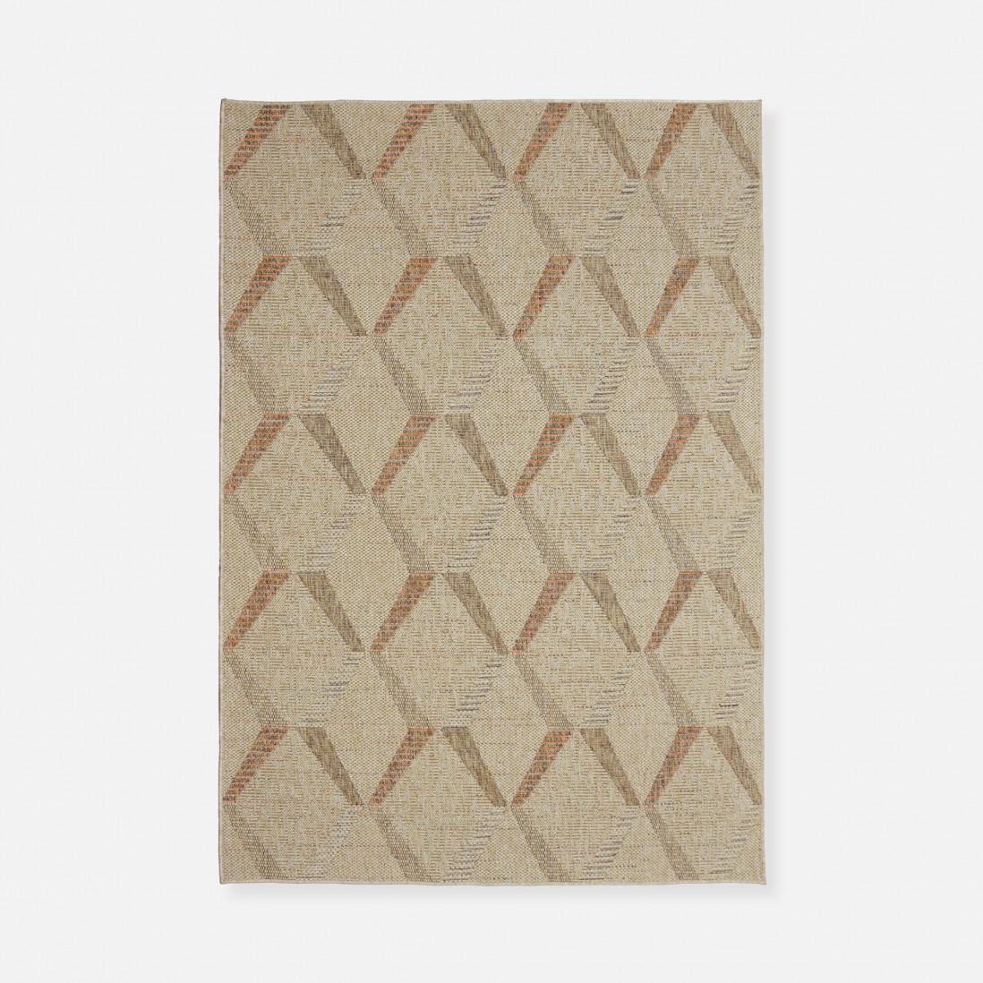 In & Out Area Rug Tottori 7282/192 Beige/Rust