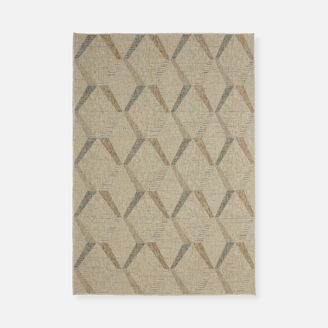 In & Out Area Rug Tottori 7282/004 Beige/Blue