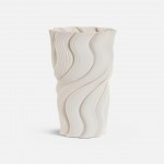 White ceramic 3D jar 845 26 cm