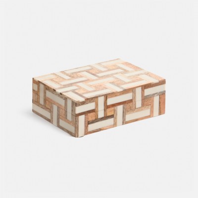 Wooden and resin box 230P 15 x 10 cm