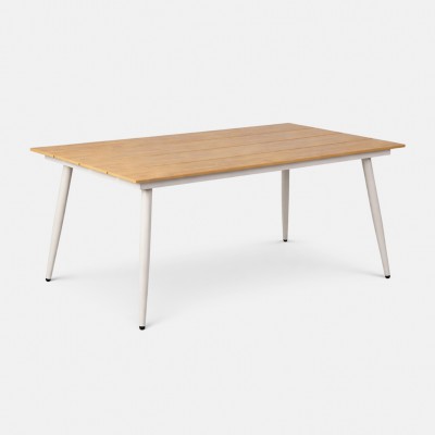 Ticino outdoor dining table in aluminum and polywood 160 x 90 cm Ticino outdoor dining table in aluminum and polywood 160 x 90 cm