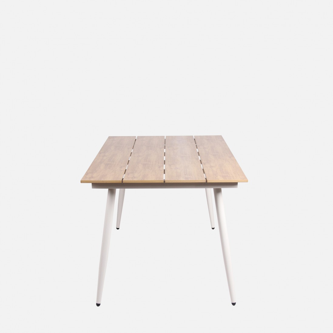 Ticino outdoor dining table in aluminum and polywood 160 x 90 cm