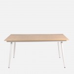 Ticino outdoor dining table in aluminum and polywood 160 x 90 cm