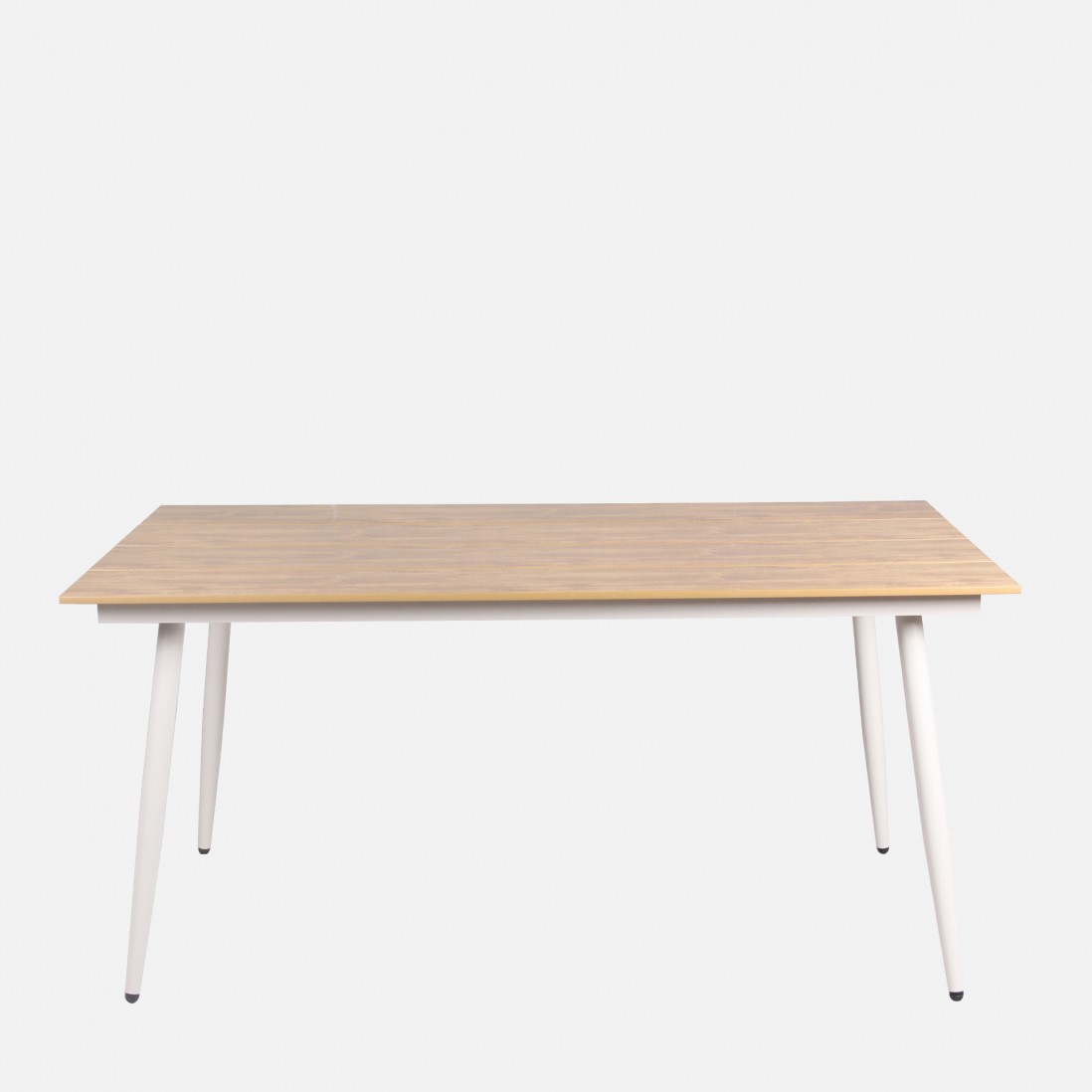 Ticino outdoor dining table in aluminum and polywood 160 x 90 cm