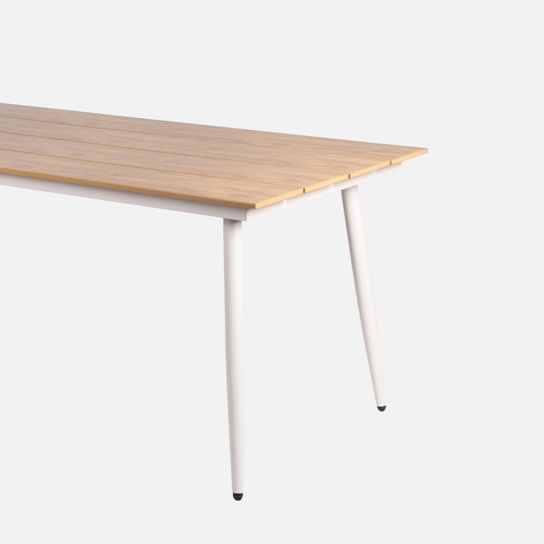 Ticino outdoor dining table in aluminum and polywood 160 x 90 cm