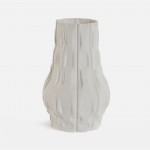 White ceramic 3D jar 839 24 cm