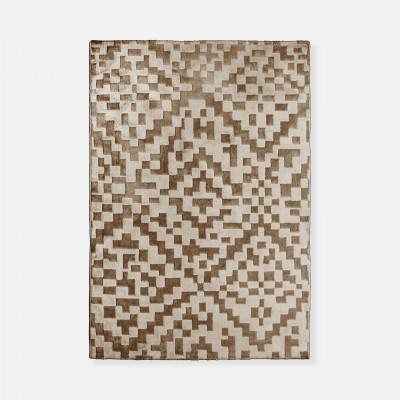 Geometric Area Rug Madi 5552/002 Brown Geometric Area Rug Madi 5552/002 Brown