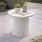 Gray Potenza outdoor side table