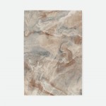 Abstract area rug Corfu 57721 in beige brown and blue